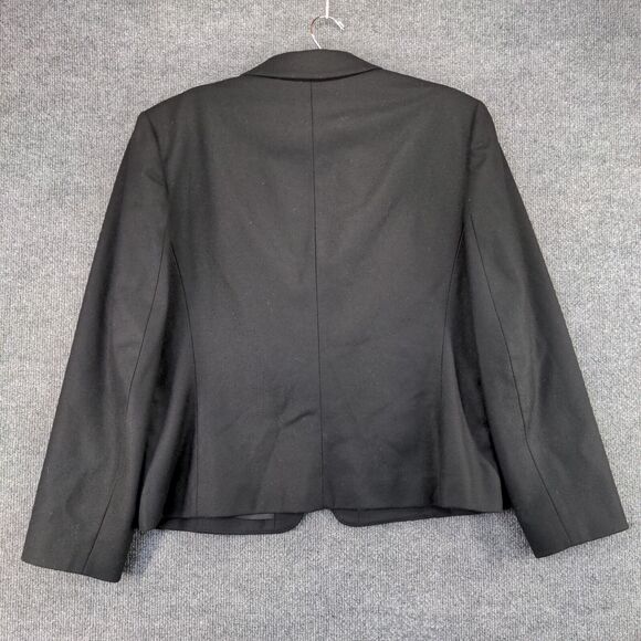 Pendleton Women's Blazer Jacket Black 12 Wool Notched Lapel Lined Vintage USA - Picture 5 of 12